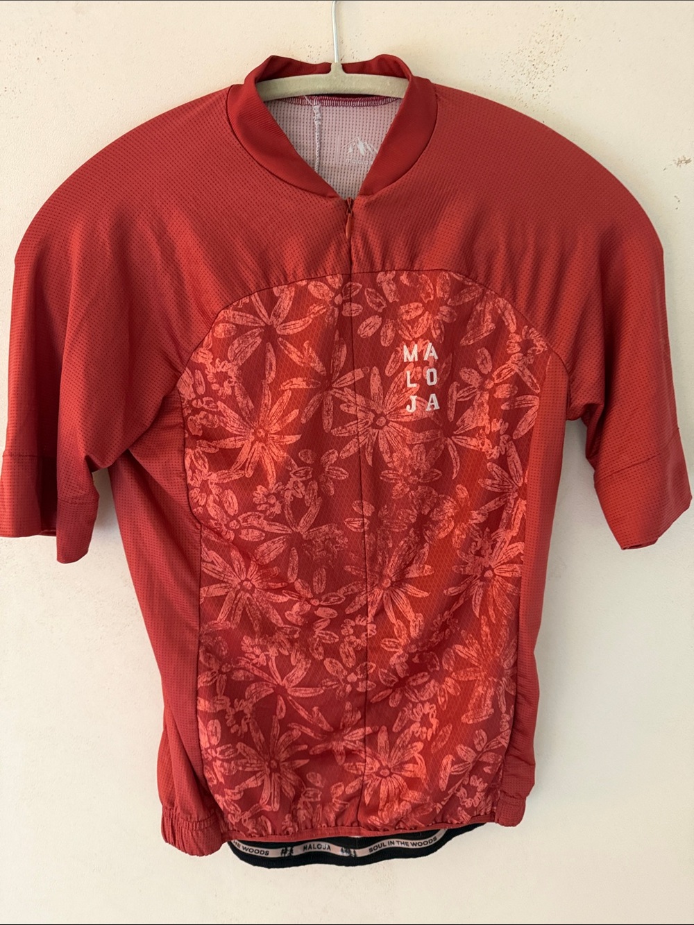 Maloja Floral Red Cycling Jersey